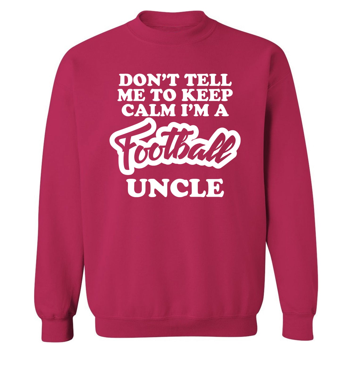 Worlds most amazing football uncle Adult's unisexpink Sweater 2XL