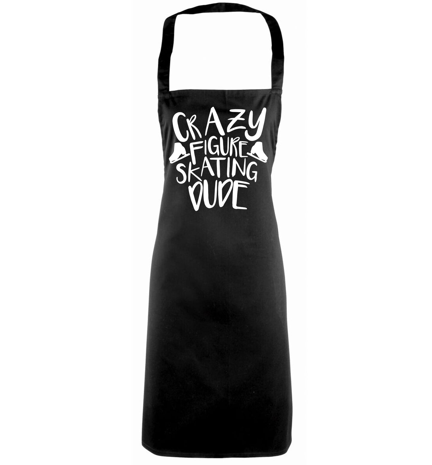 Crazy figure skating dude black apron