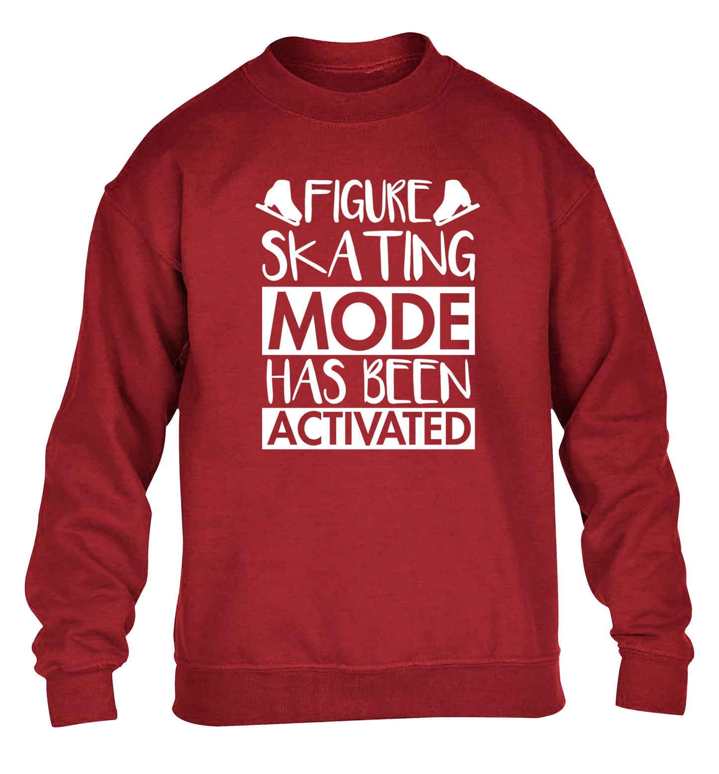 Figure skating mode activated children's grey sweater 12-14 Years