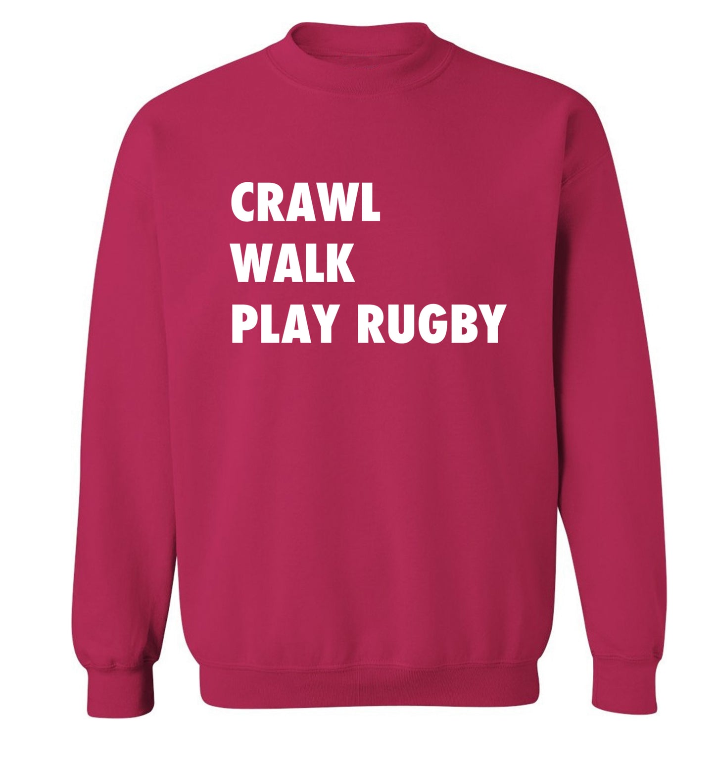 Eat, sleep, play rugby Adult's unisex pink Sweater 2XL