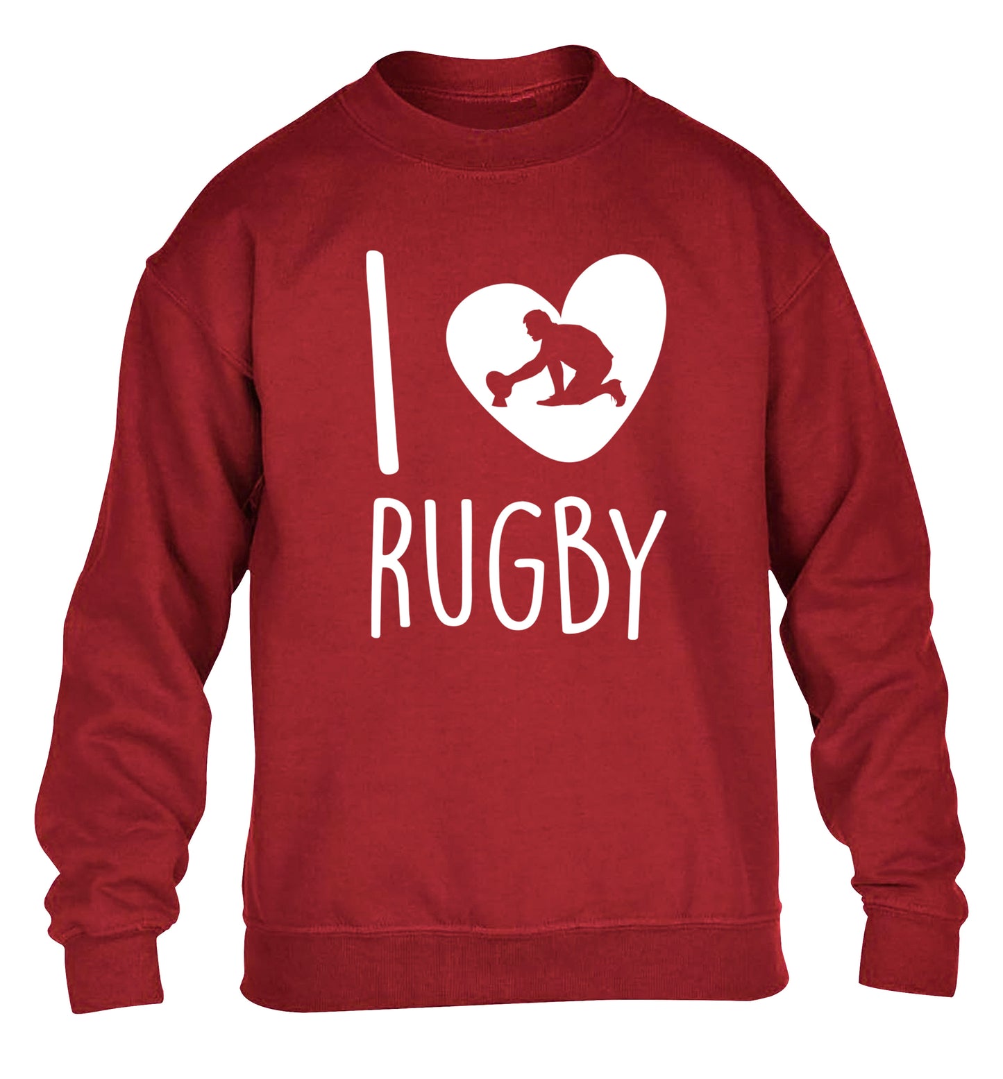I love rugby children's grey sweater 12-13 Years