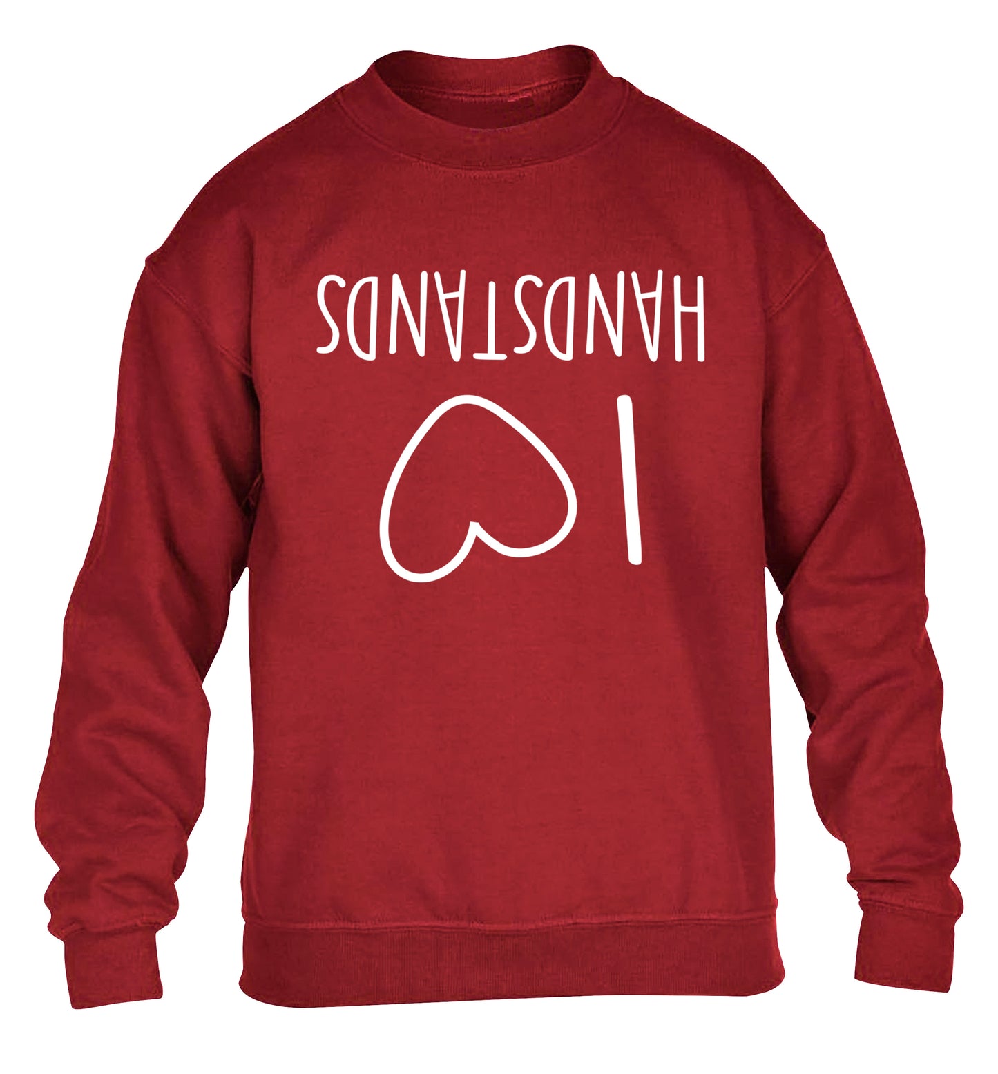 I love handstands children's grey sweater 12-13 Years