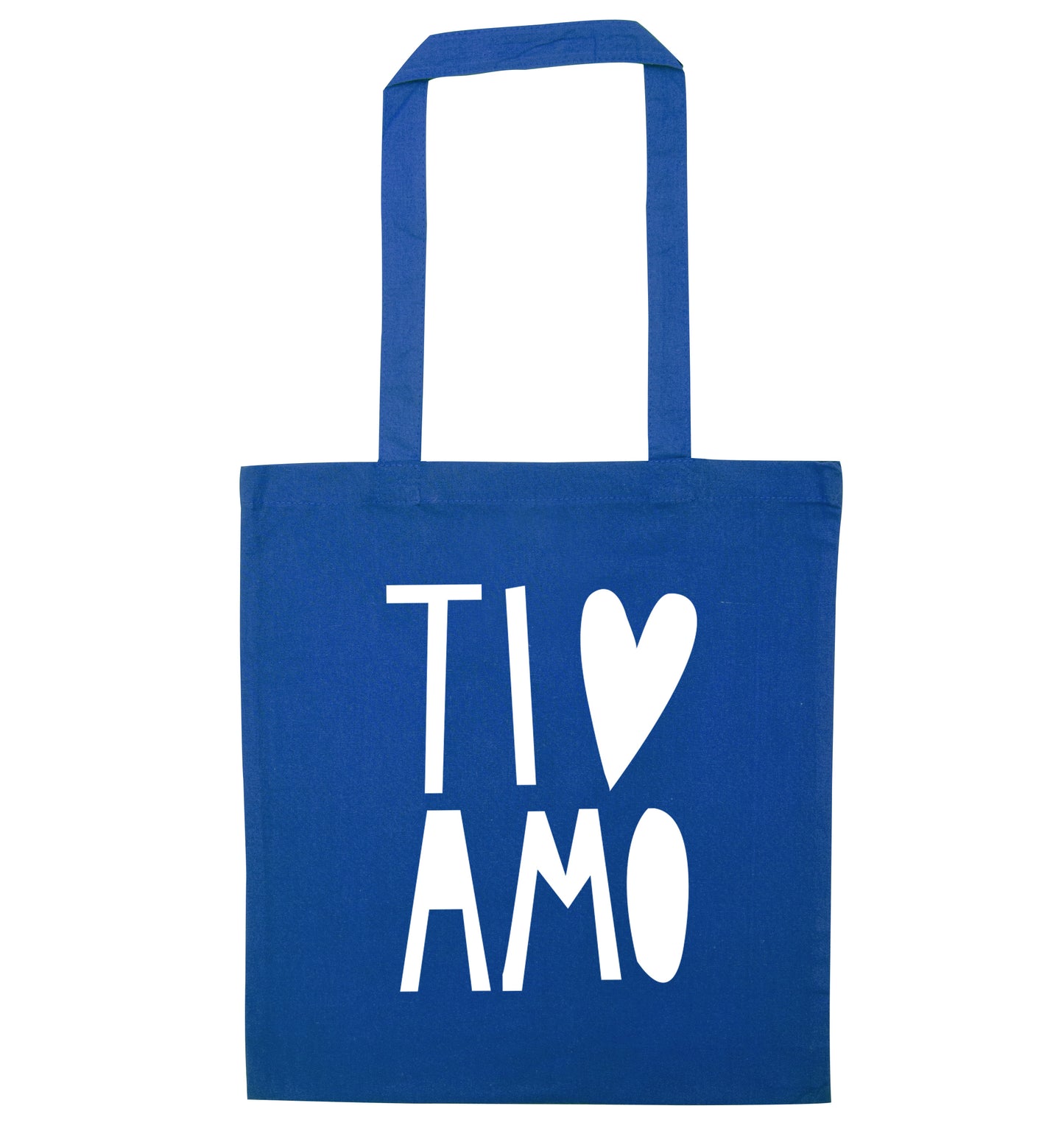 Ti amo - I love you blue tote bag