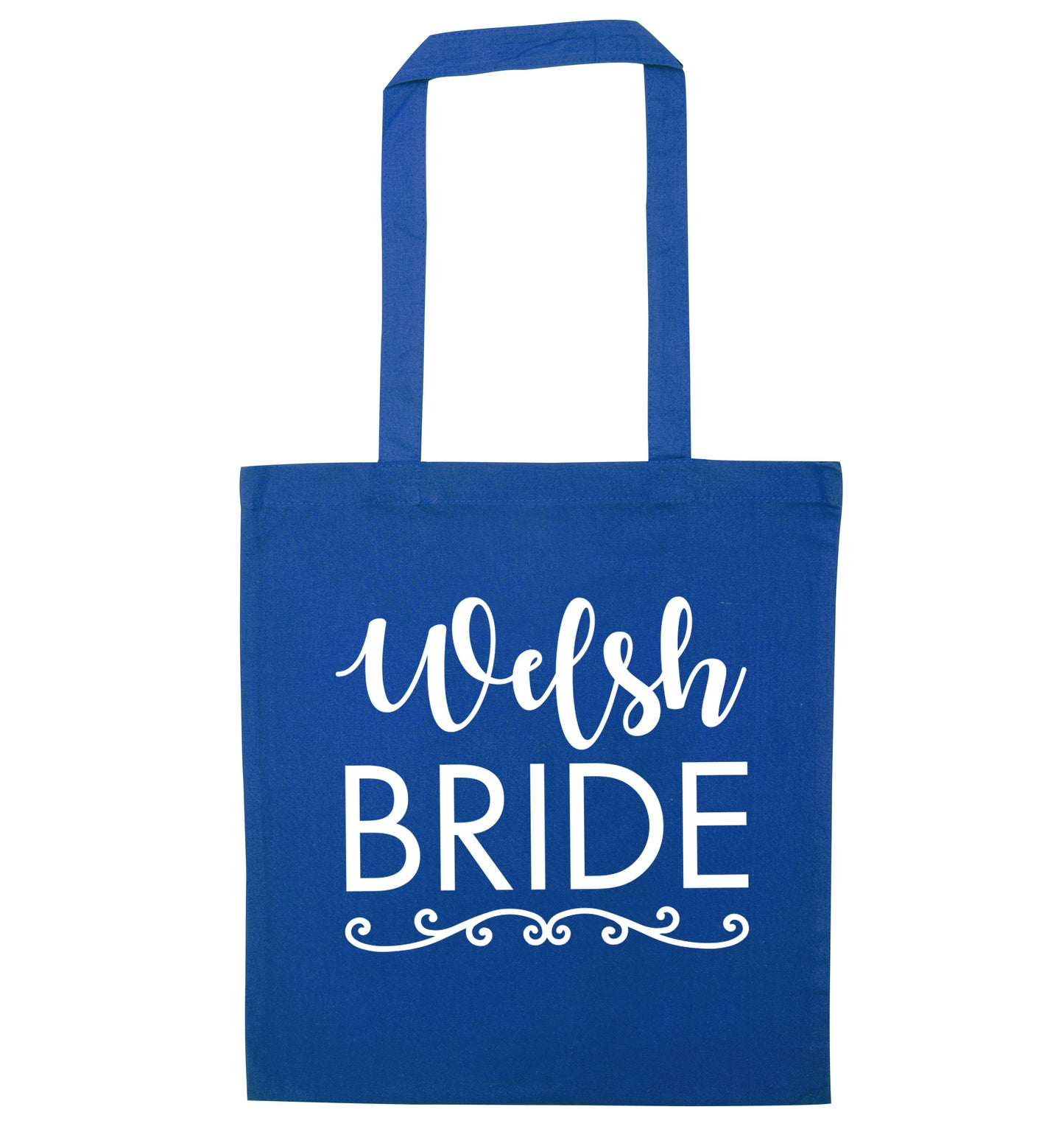 Welsh Bride blue tote bag