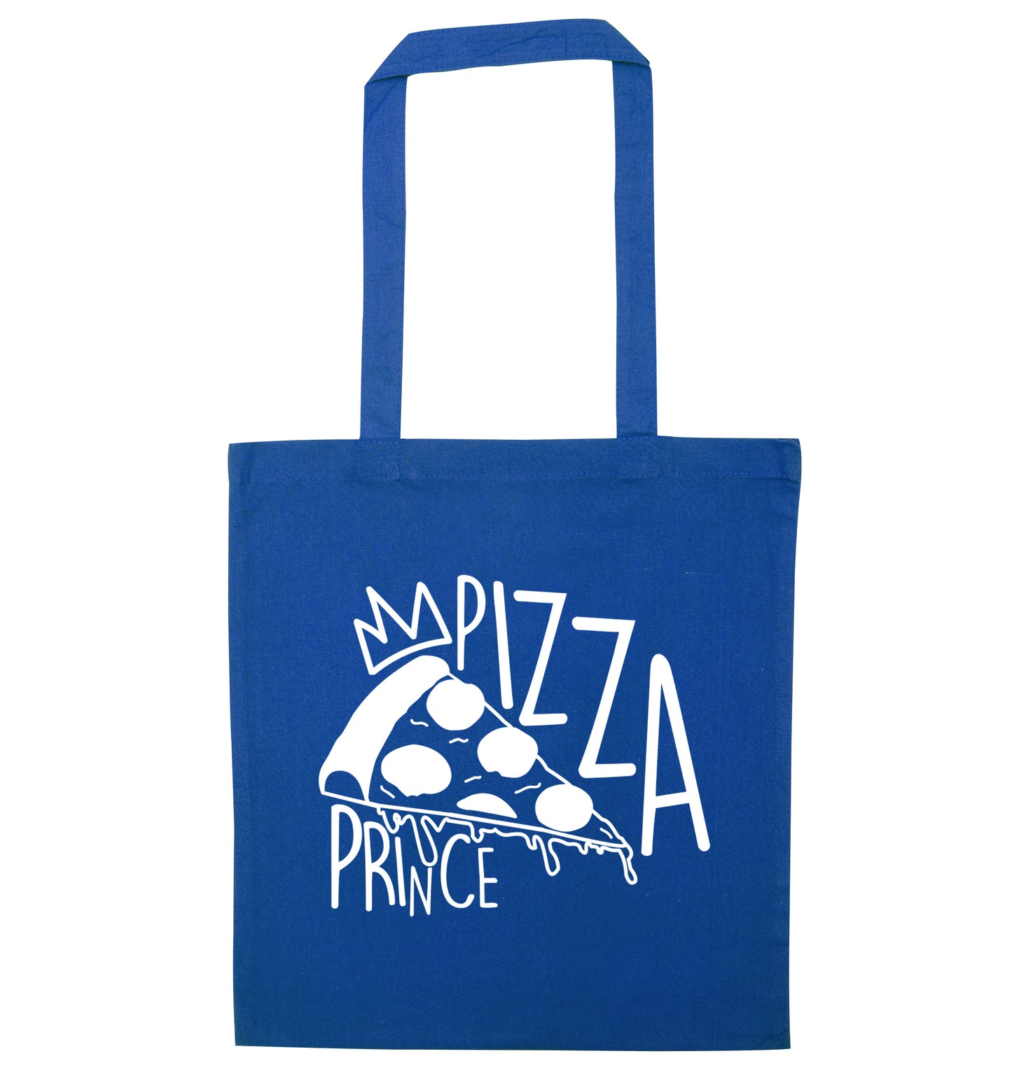 Pizza Prince blue tote bag