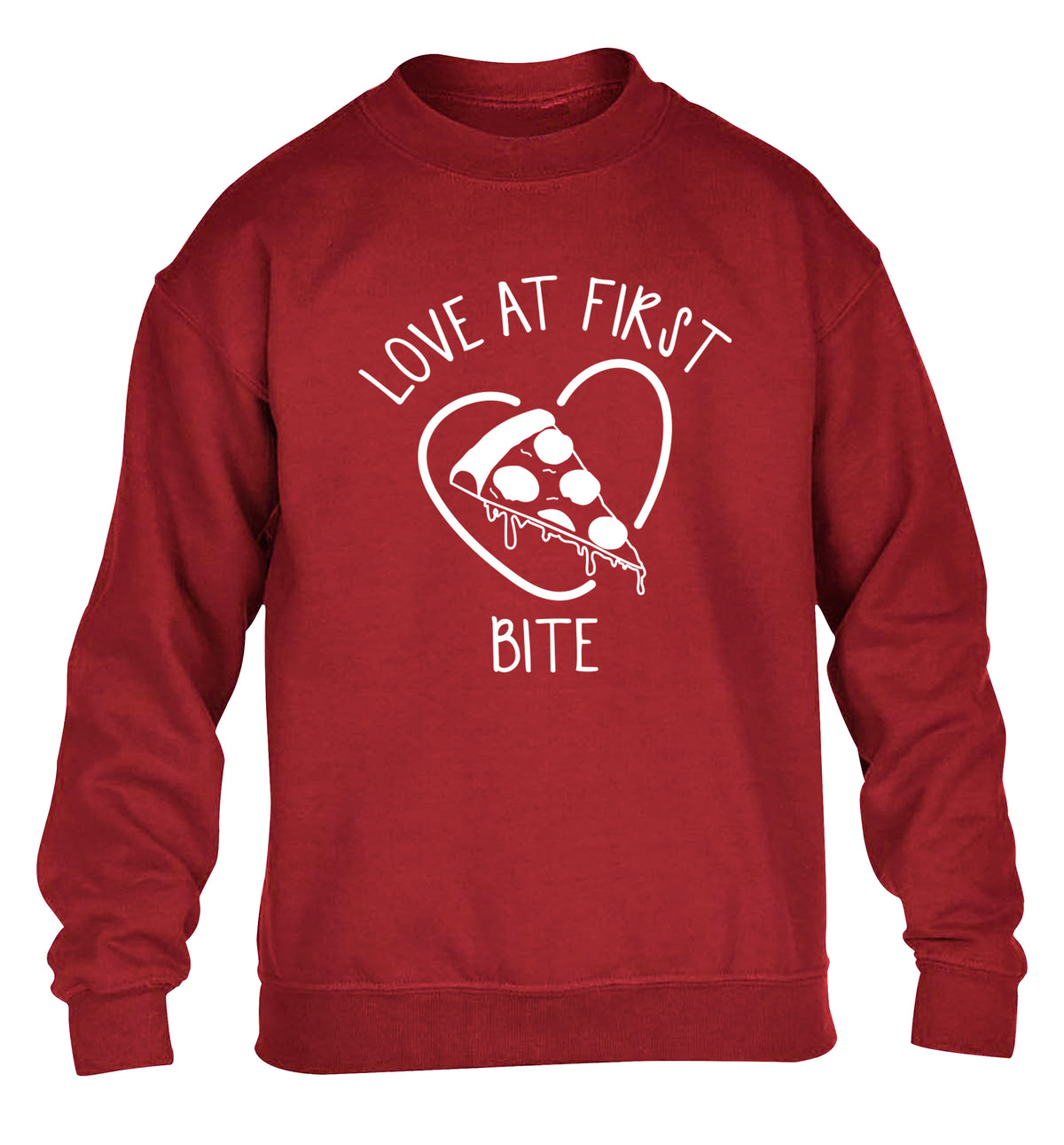 Love at first bite children's grey sweater 12-13 Years