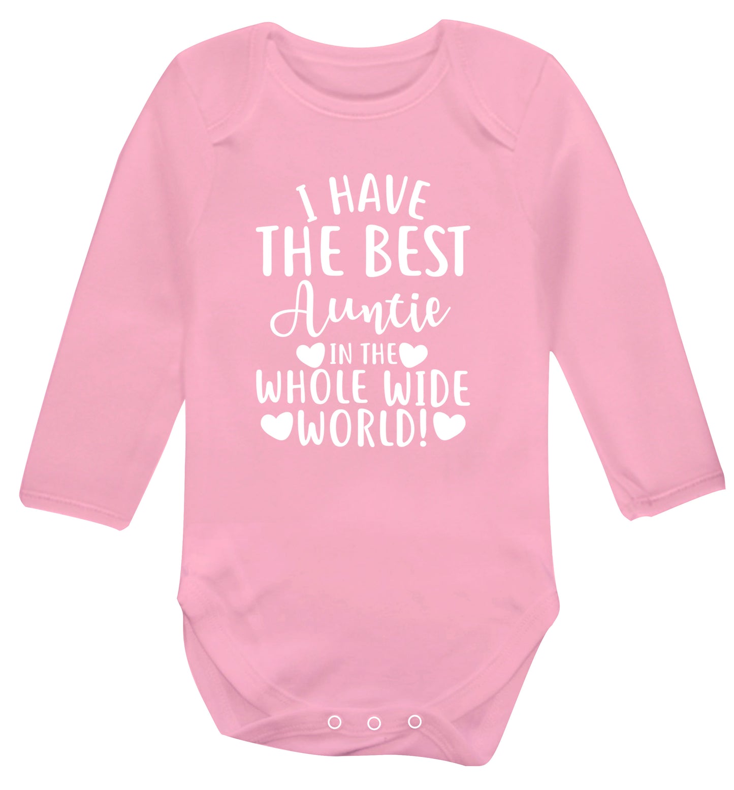 I have the best auntie in the whole wide world! Baby Vest long sleeved pale pink 6-12 months