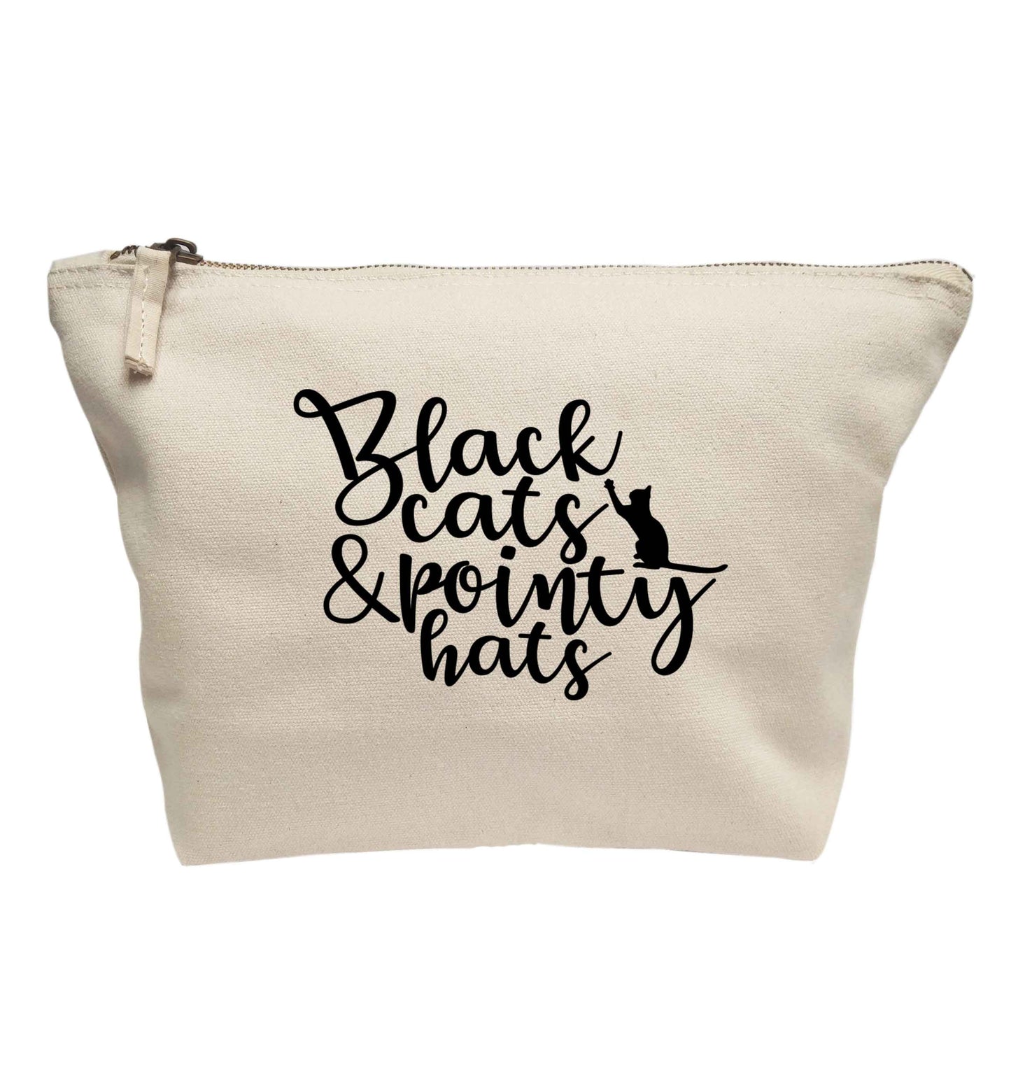 Black cats and pointy hats | Makeup / wash bag