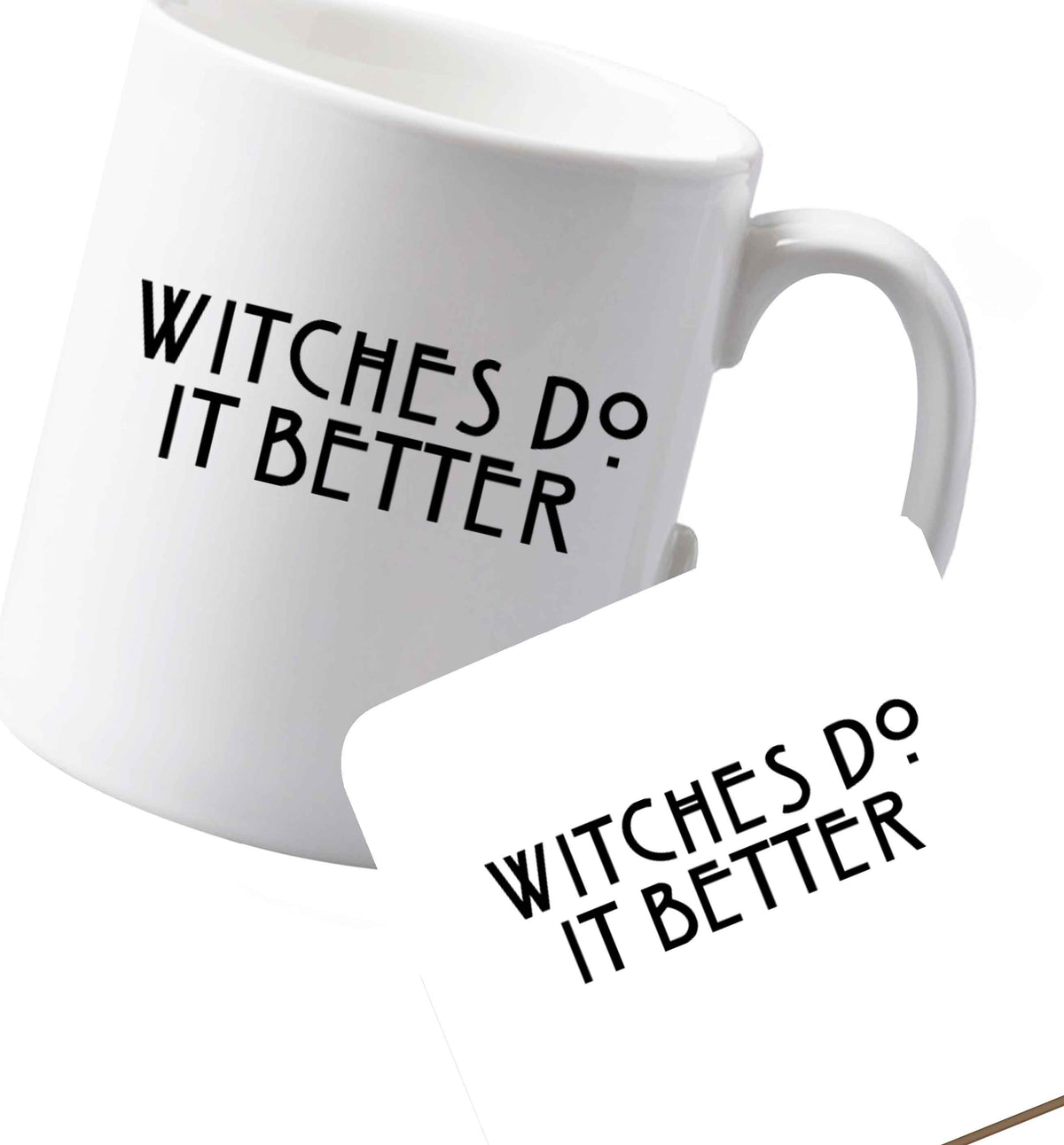 10 oz Ceramic mug and coaster Favourite Type Pan Pancake both sides