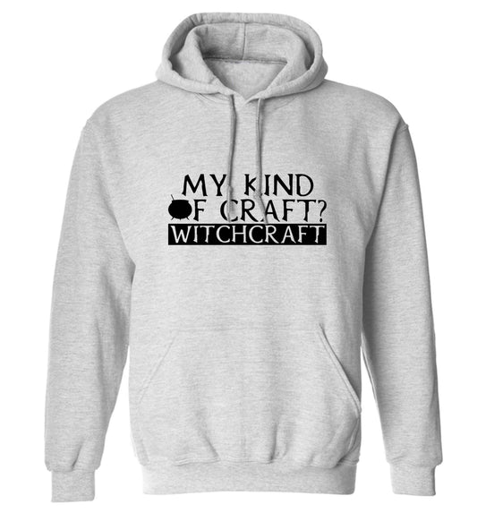 My king of craft? witchcraft adults unisex grey hoodie 2XL