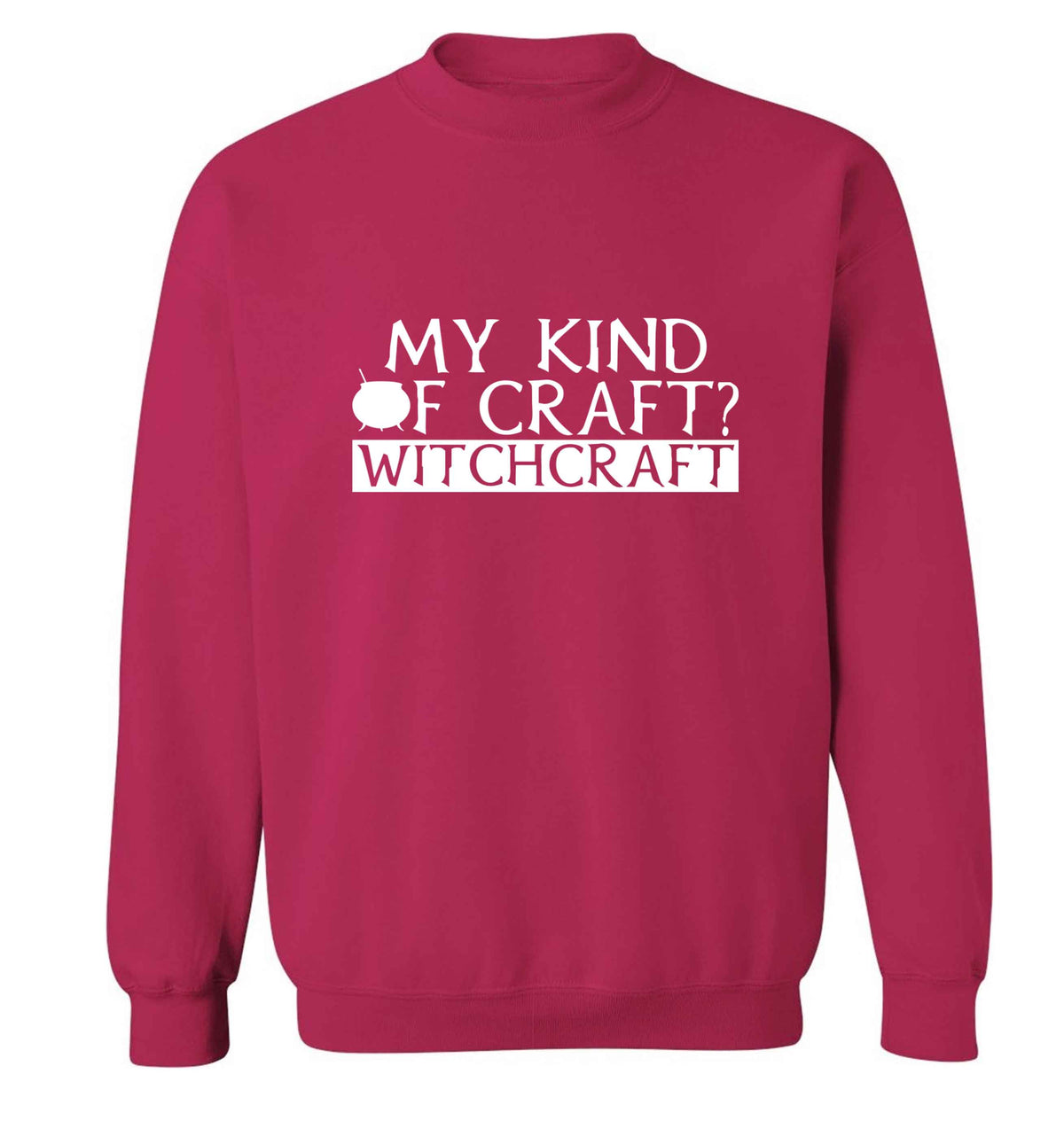 My king of craft? witchcraft adult's unisex pink sweater 2XL