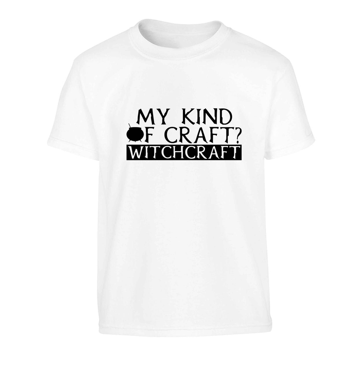 My king of craft? witchcraft Children's white Tshirt 12-13 Years