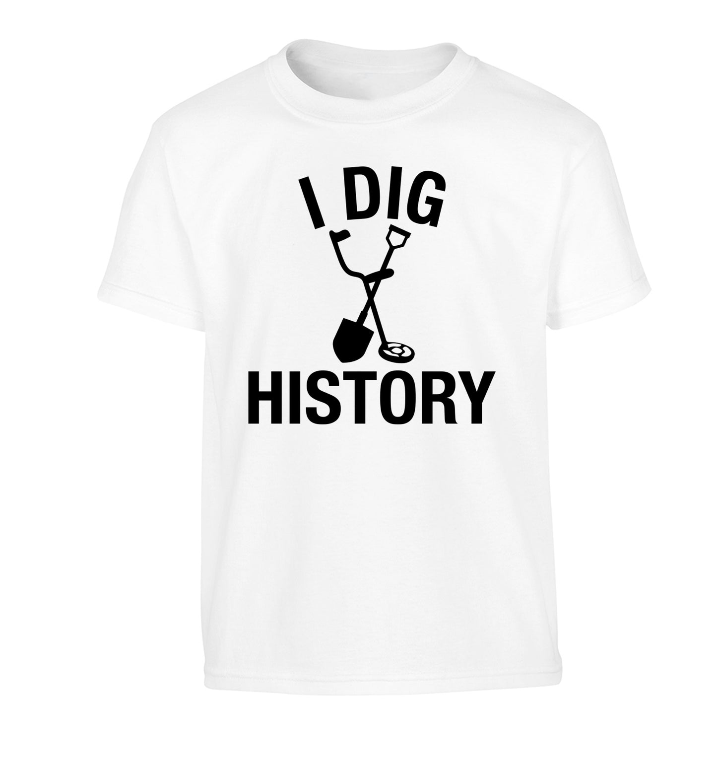 I dig history Children's white Tshirt 12-13 Years
