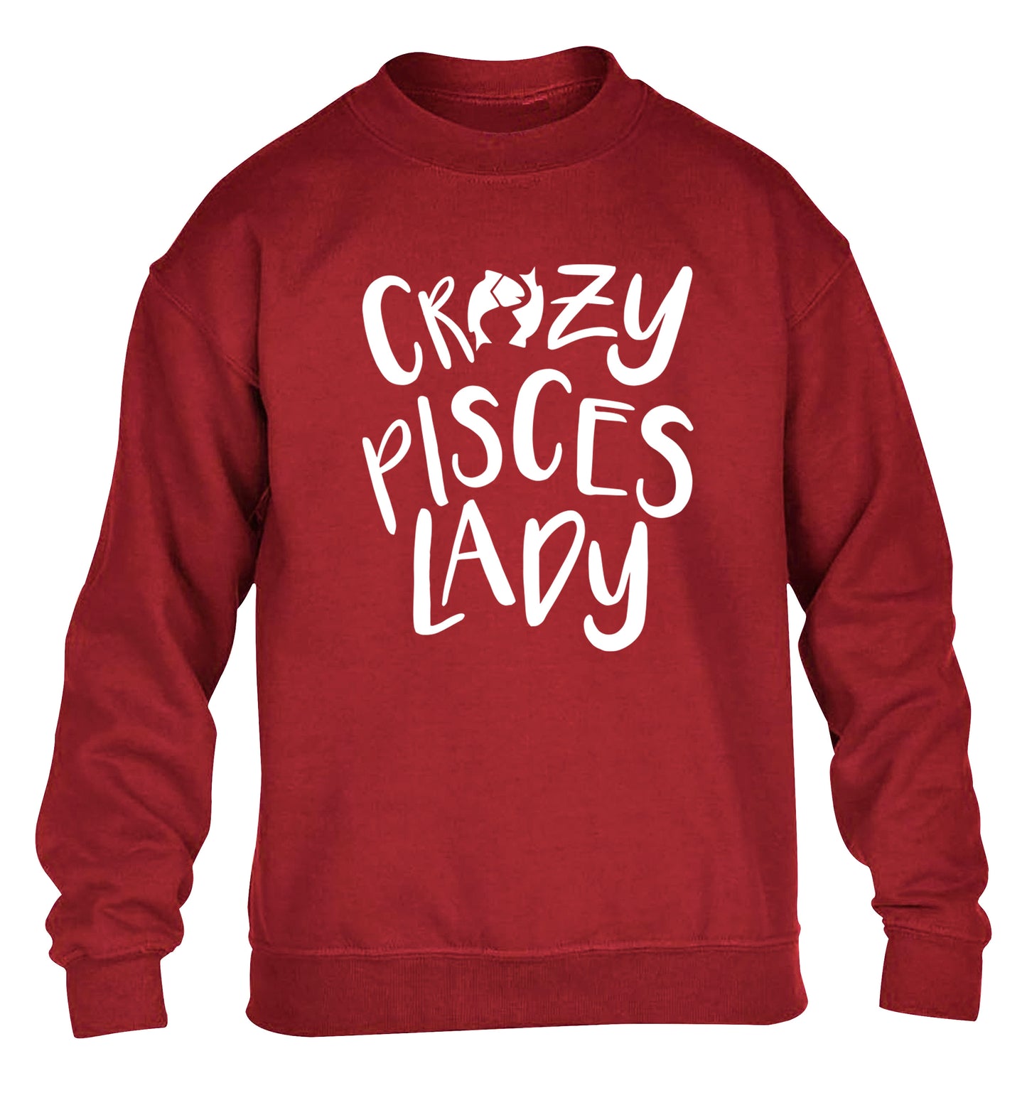 Crazy pisces Lady children's grey sweater 12-13 Years