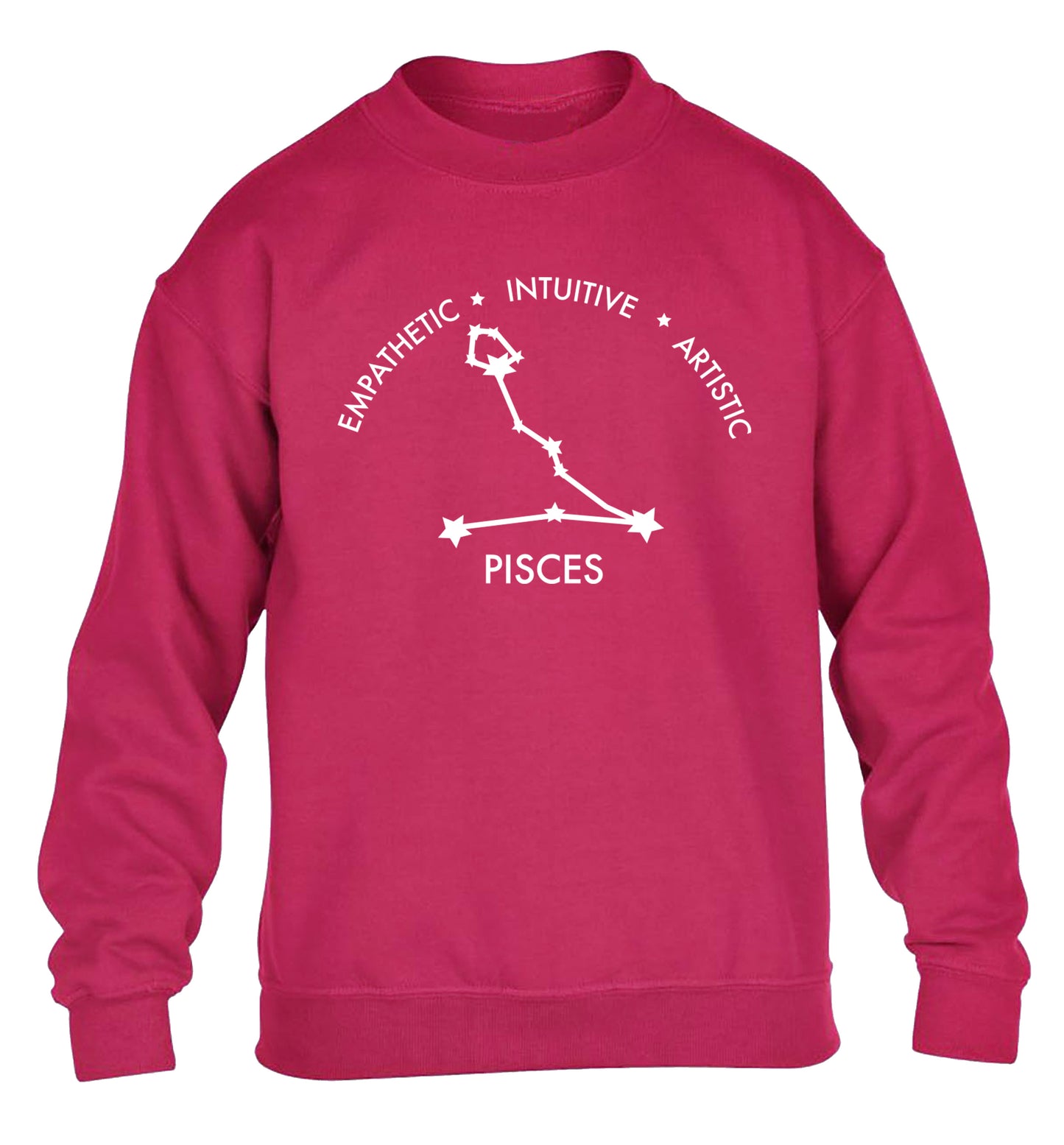 Capricorn: Ambitious | Patient | Gracious children's pink sweater 12-13 Years