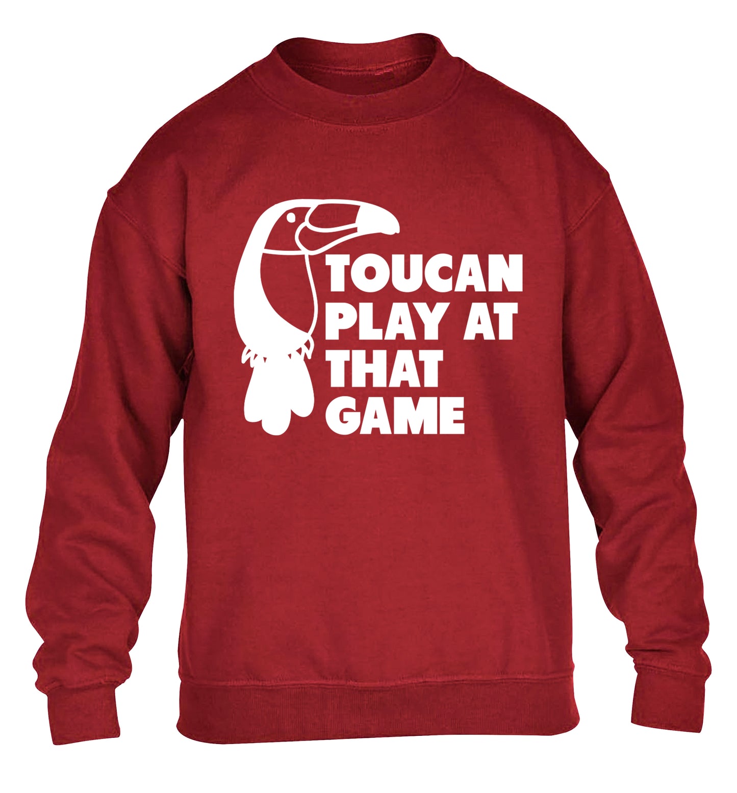 Toucan play at that game children's grey sweater 12-13 Years