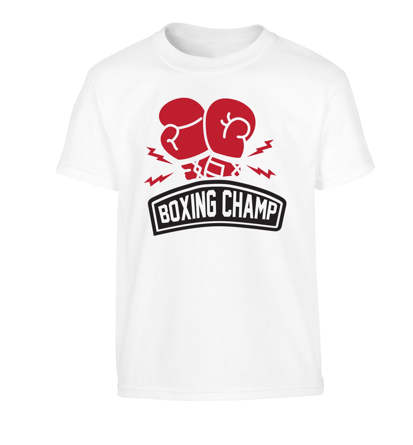 Boxing Champ Children's white Tshirt 12-13 Years