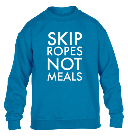 Skip Ropes Not Food children's blue sweater 12-13 Years
