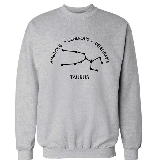 Taurus Ambitious Generous Dependable Adult's unisex grey Sweater 2XL