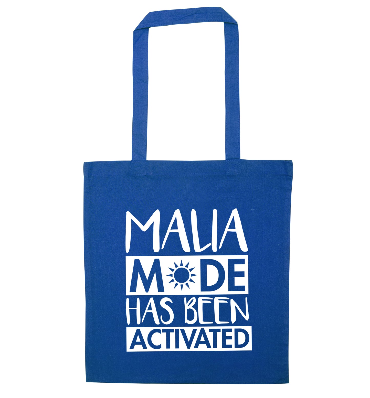 Malia mode has been activated blue tote bag