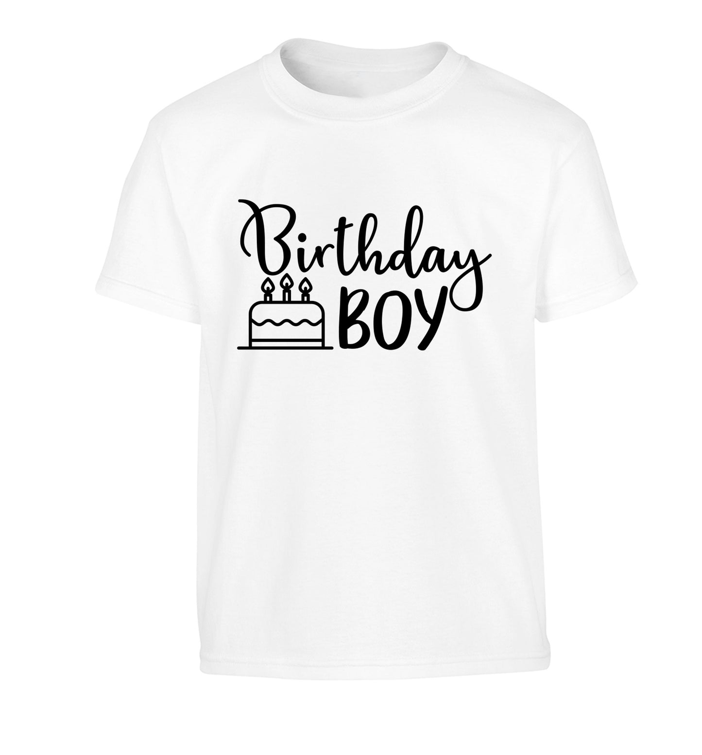 Birthday Boy Children's white Tshirt 12-13 Years