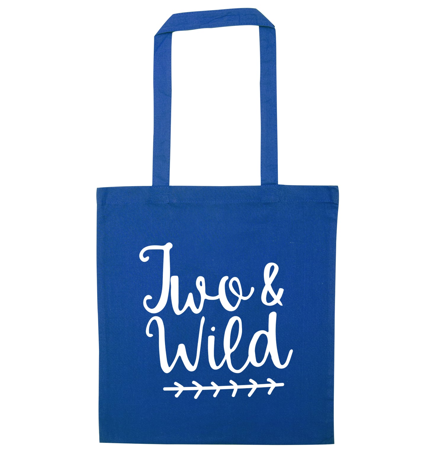 Two and wild blue tote bag