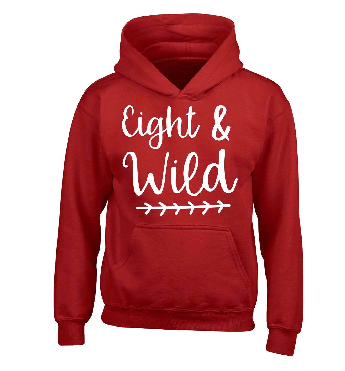 Eight and wild children's red hoodie 12-13 Years