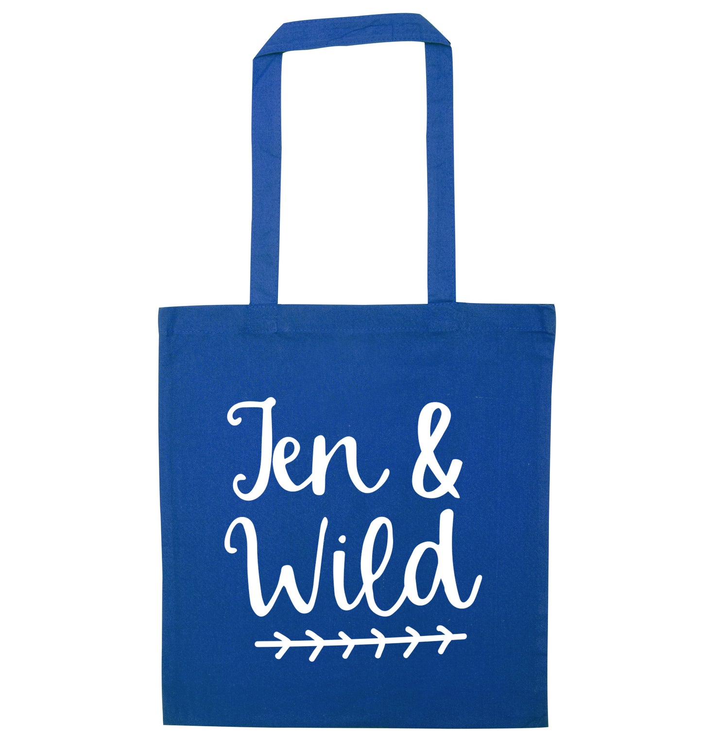 Ten and wild blue tote bag