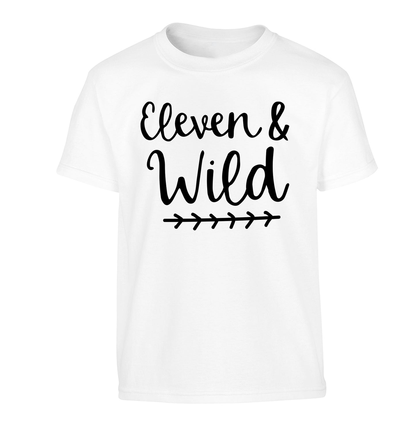 Eleven and wild Children's white Tshirt 12-13 Years