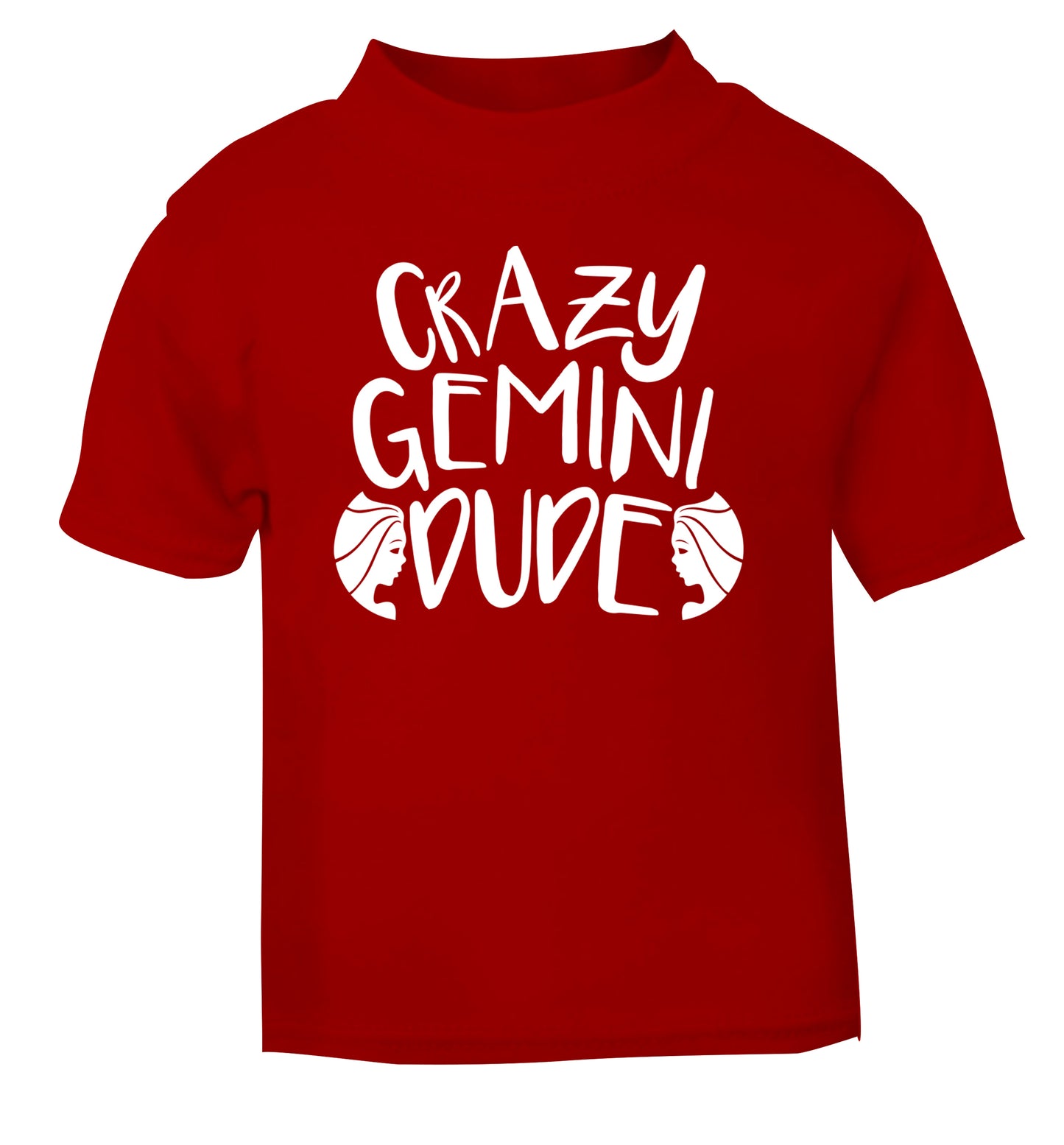 Crazy Gemini dude red Baby Toddler Tshirt 2 Years