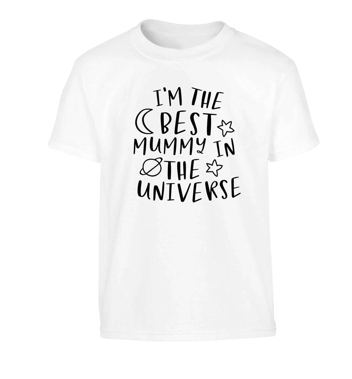 I'm the best mummy in the universe Children's white Tshirt 12-13 Years
