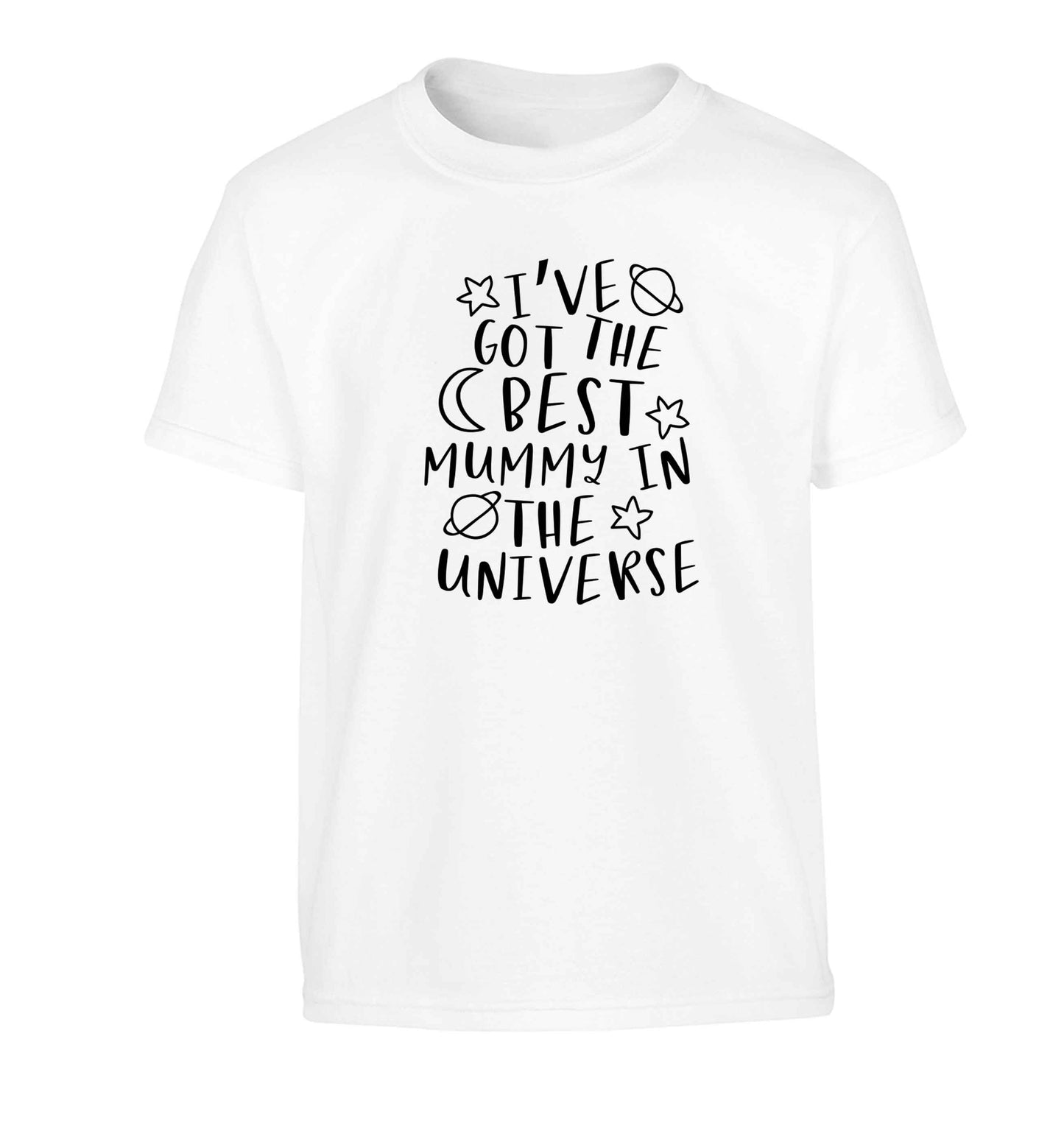 I've got the best mummy in the universe Children's white Tshirt 12-13 Years