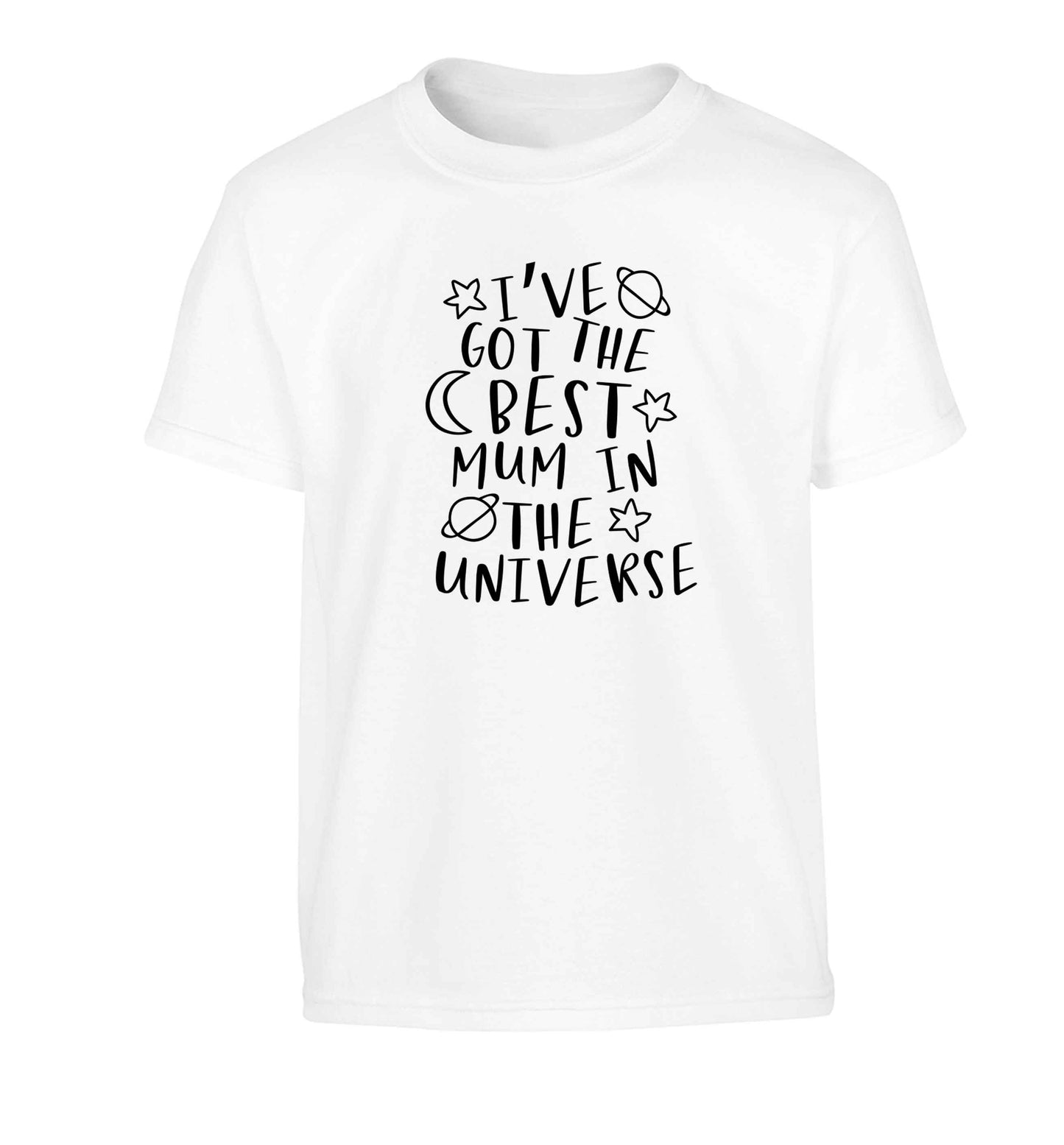 I've got the best mum in the universe Children's white Tshirt 12-13 Years