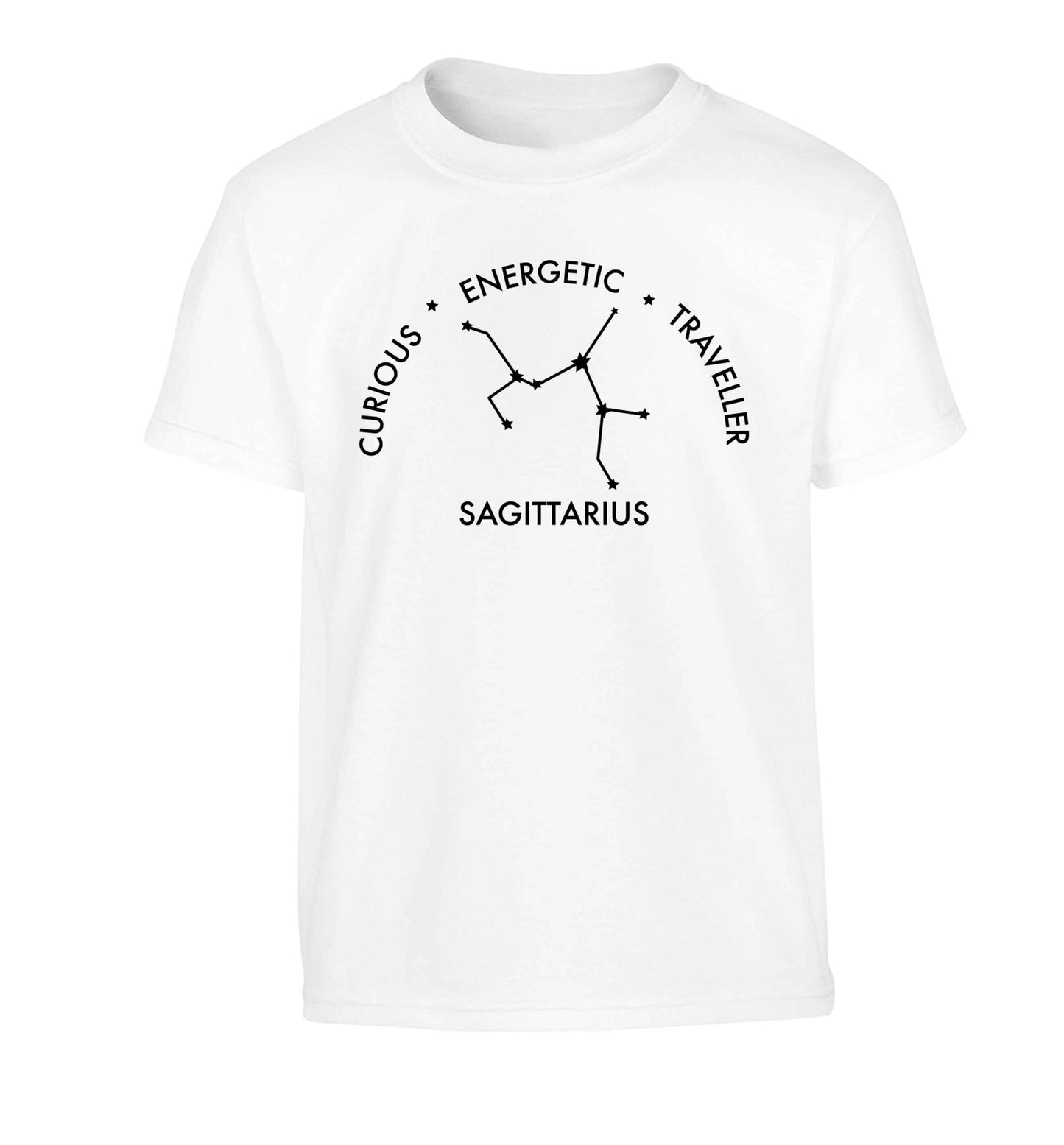 Sagittarius, curious, energetic, traveller Children's white Tshirt 12-13 Years