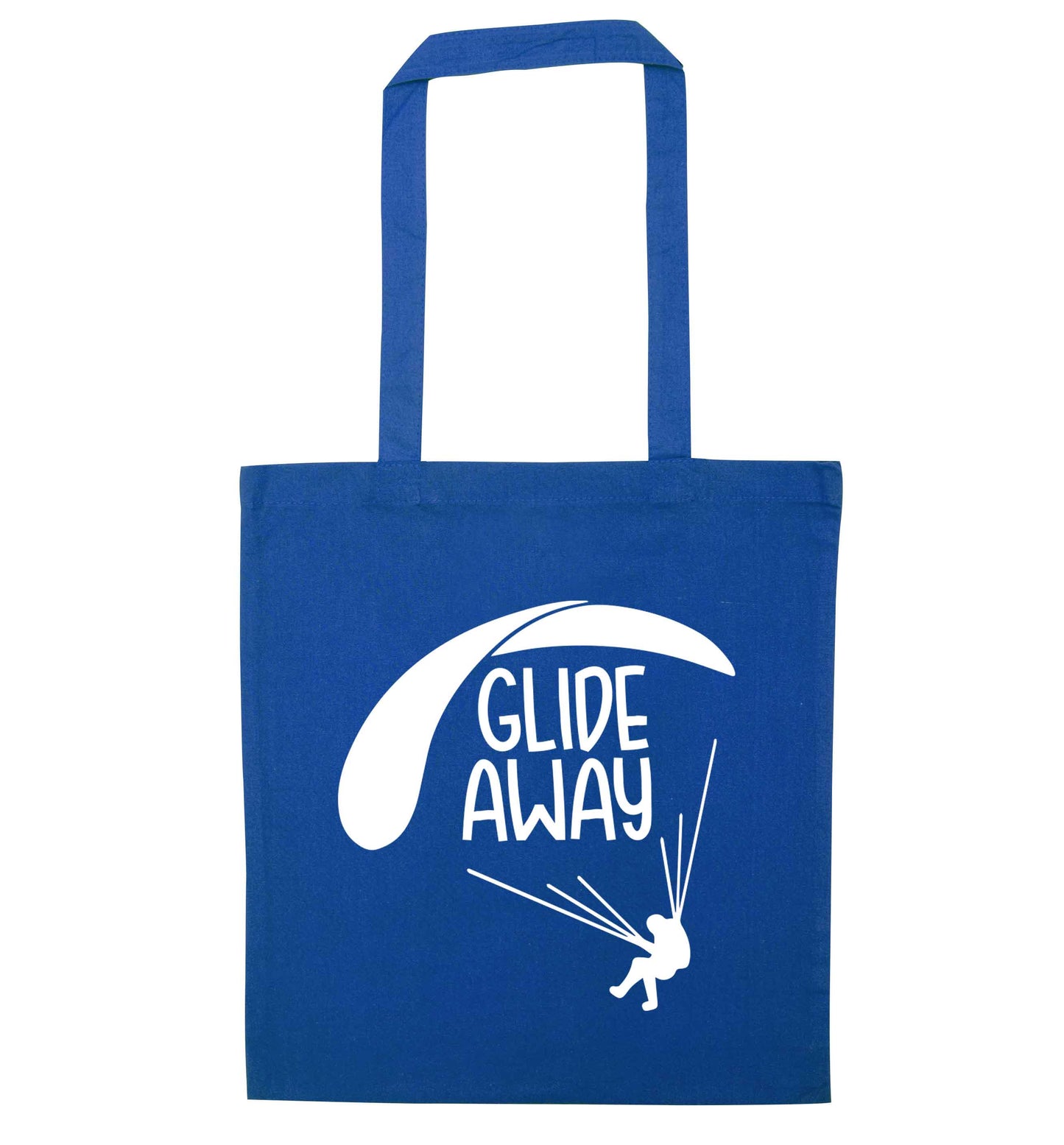 Glide away blue tote bag