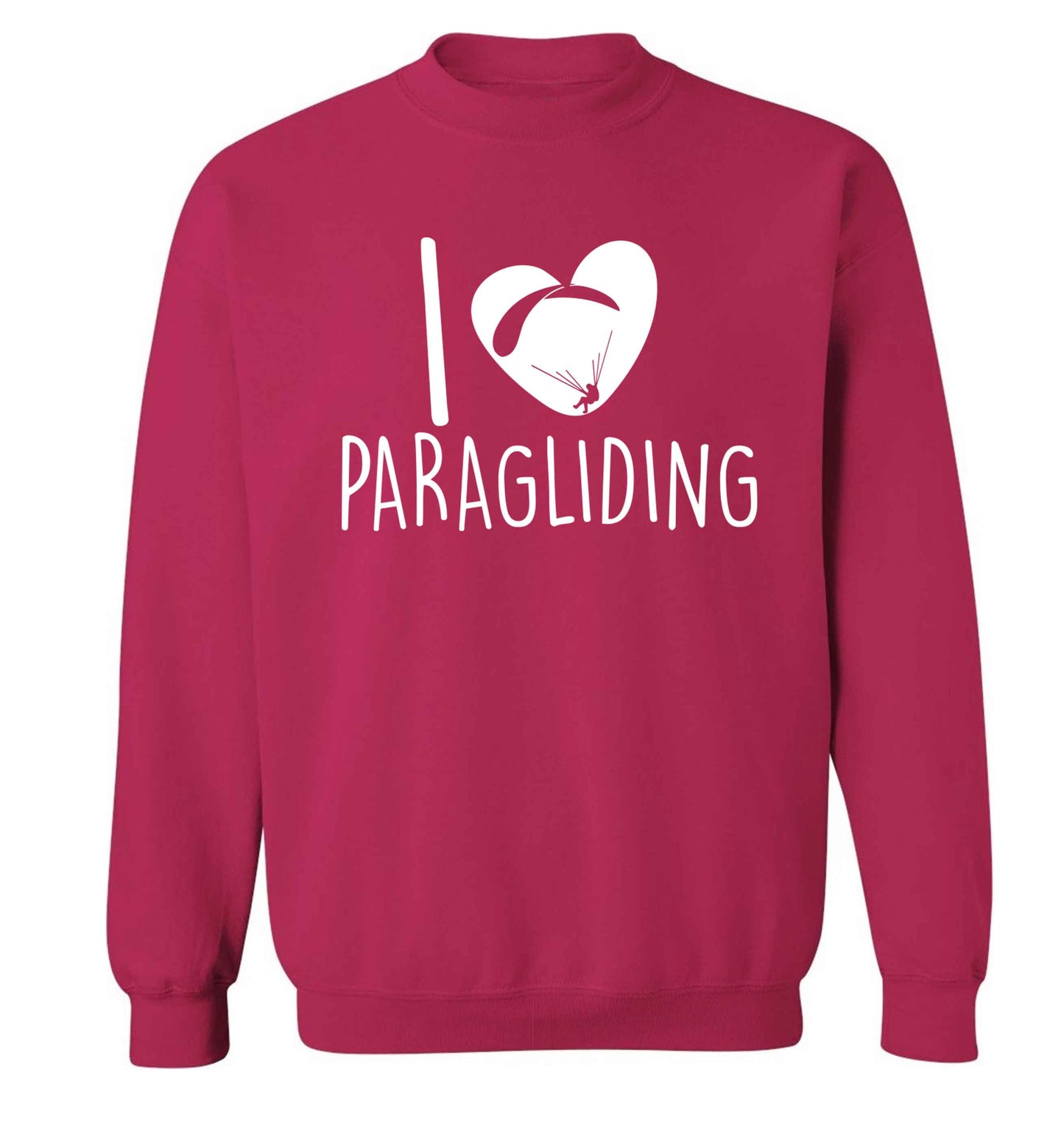 I love paragliding Adult's unisex pink Sweater 2XL