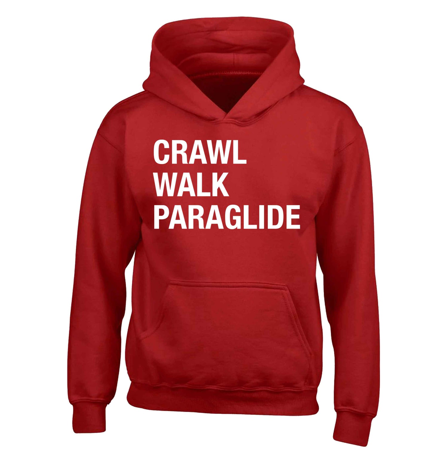 Crawl walk paraglide children's red hoodie 12-13 Years