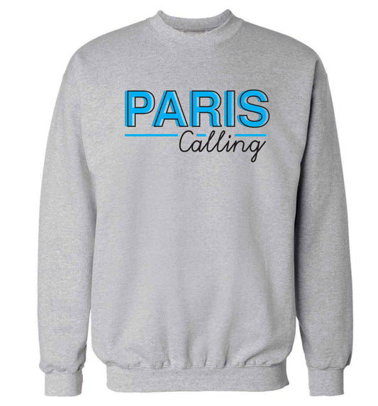Paris calling Adult's unisex grey Sweater 2XL