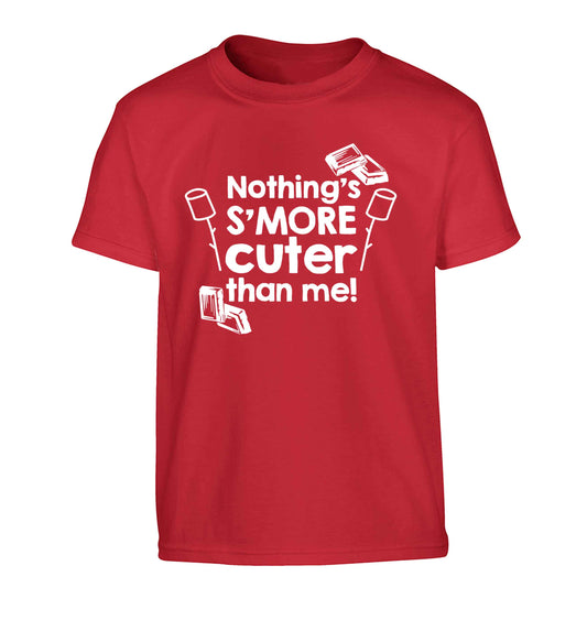 Nothing's s'more cuter than me! Children's red Tshirt 12-13 Years
