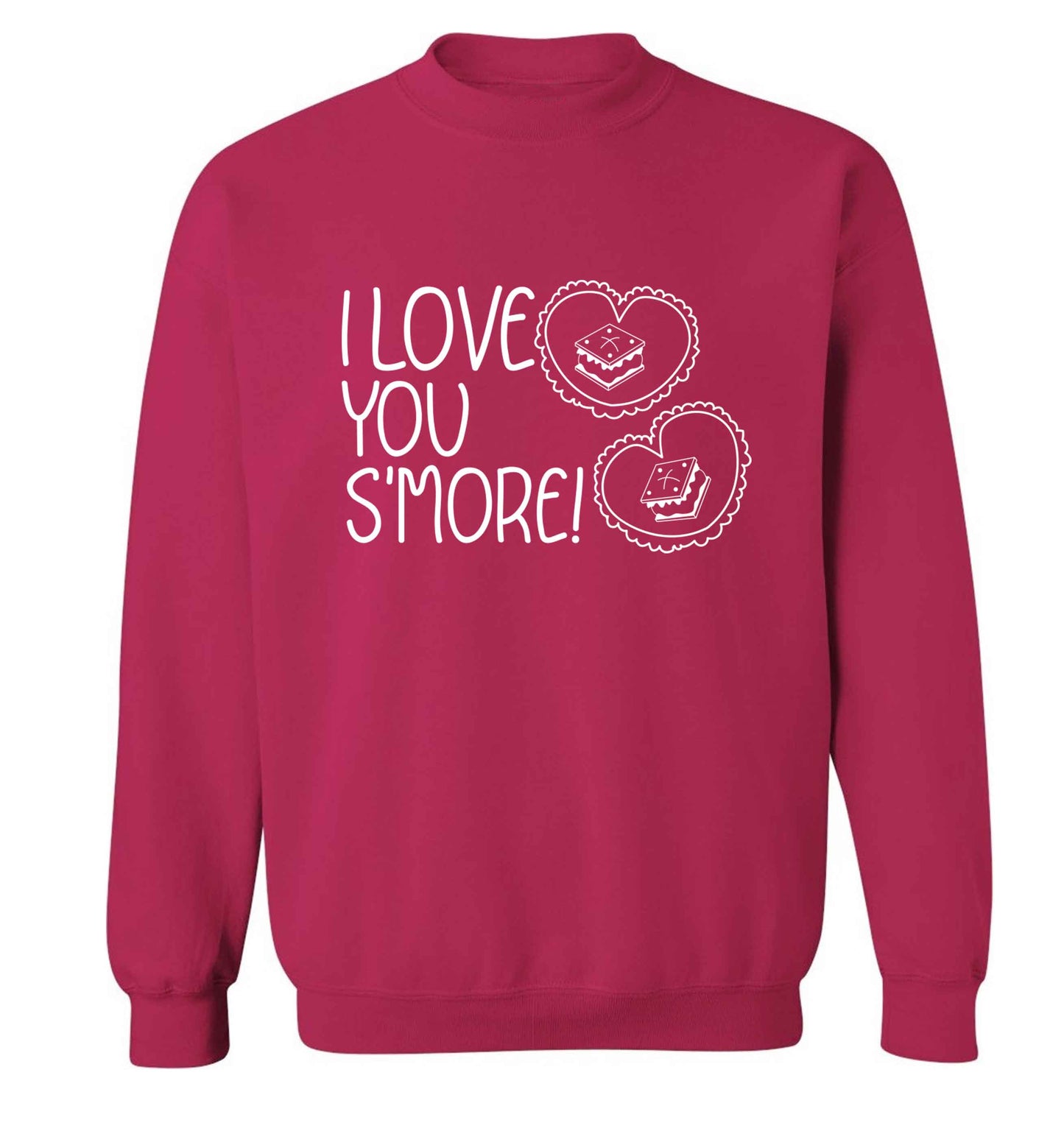 I love you s'more than anything Adult's unisex pink Sweater 2XL