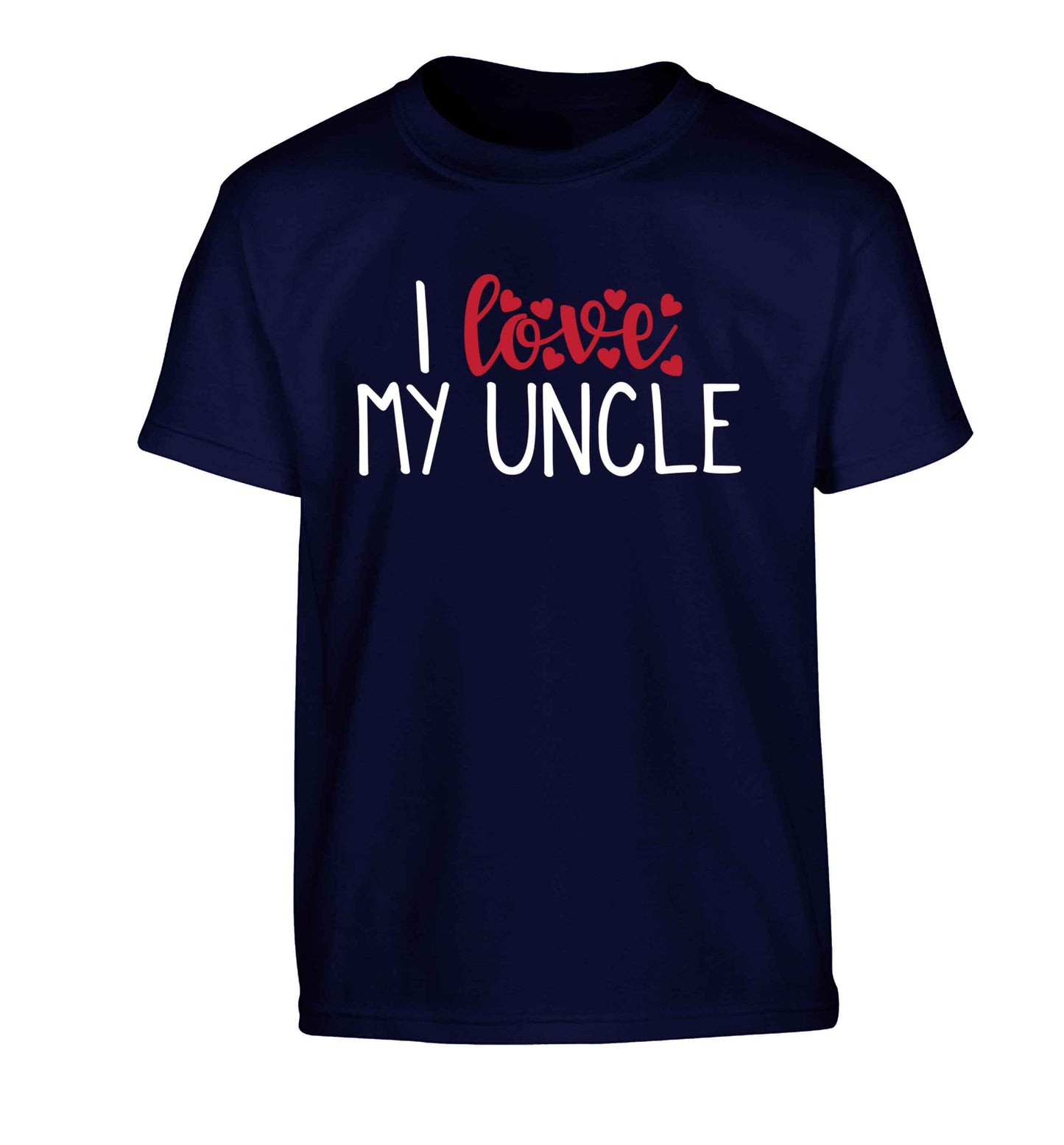 I love my uncle Children's navy Tshirt 12-13 Years
