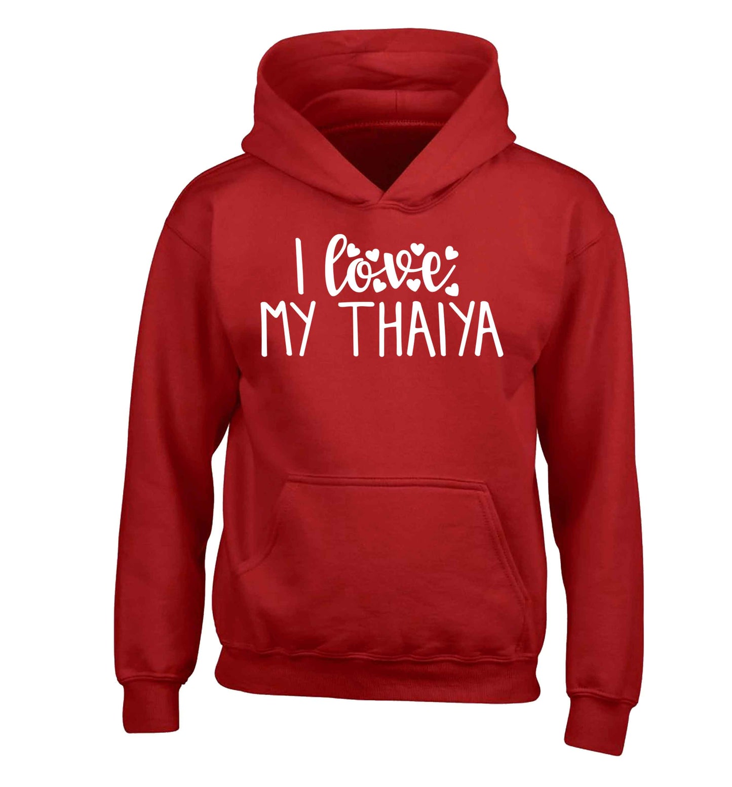 I love my thaiya children's red hoodie 12-13 Years