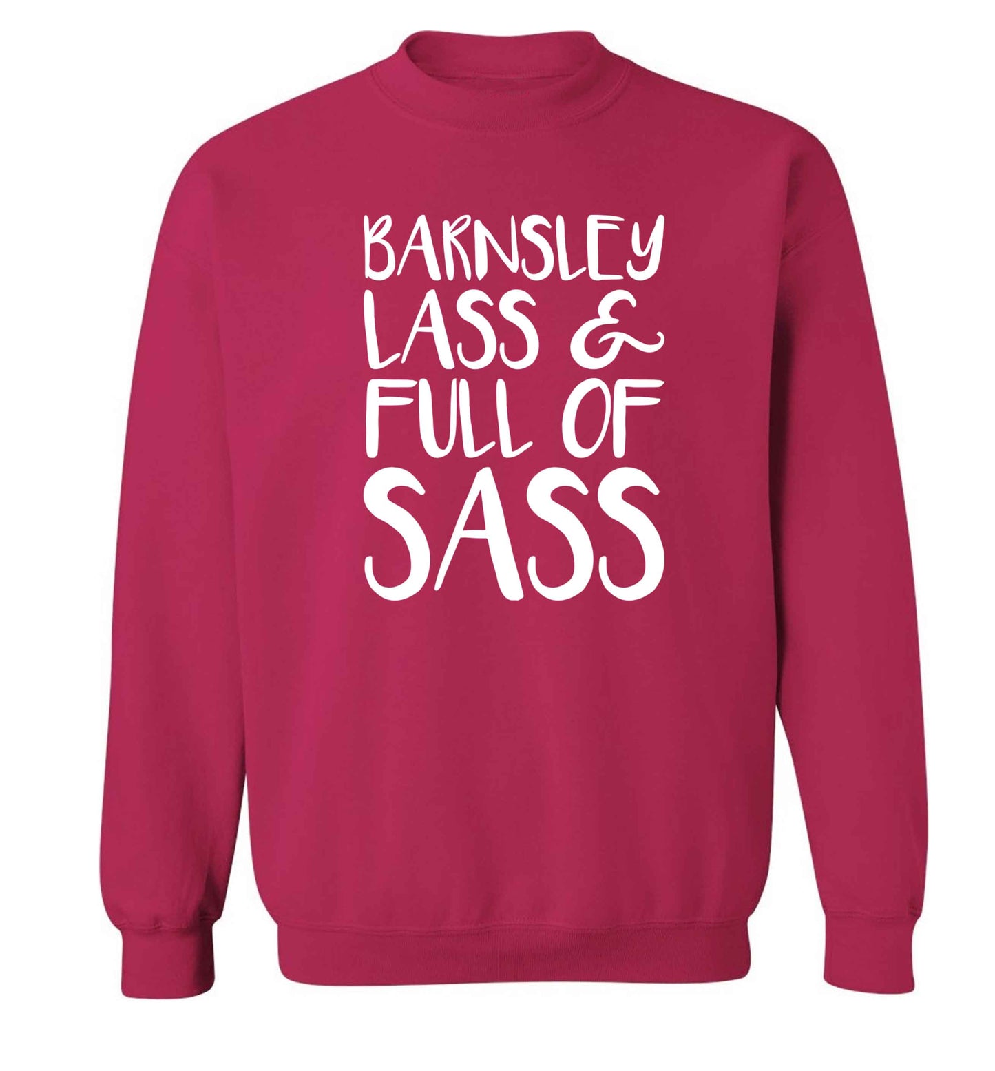 Barnsley lass and full of sass Adult's unisex pink Sweater 2XL