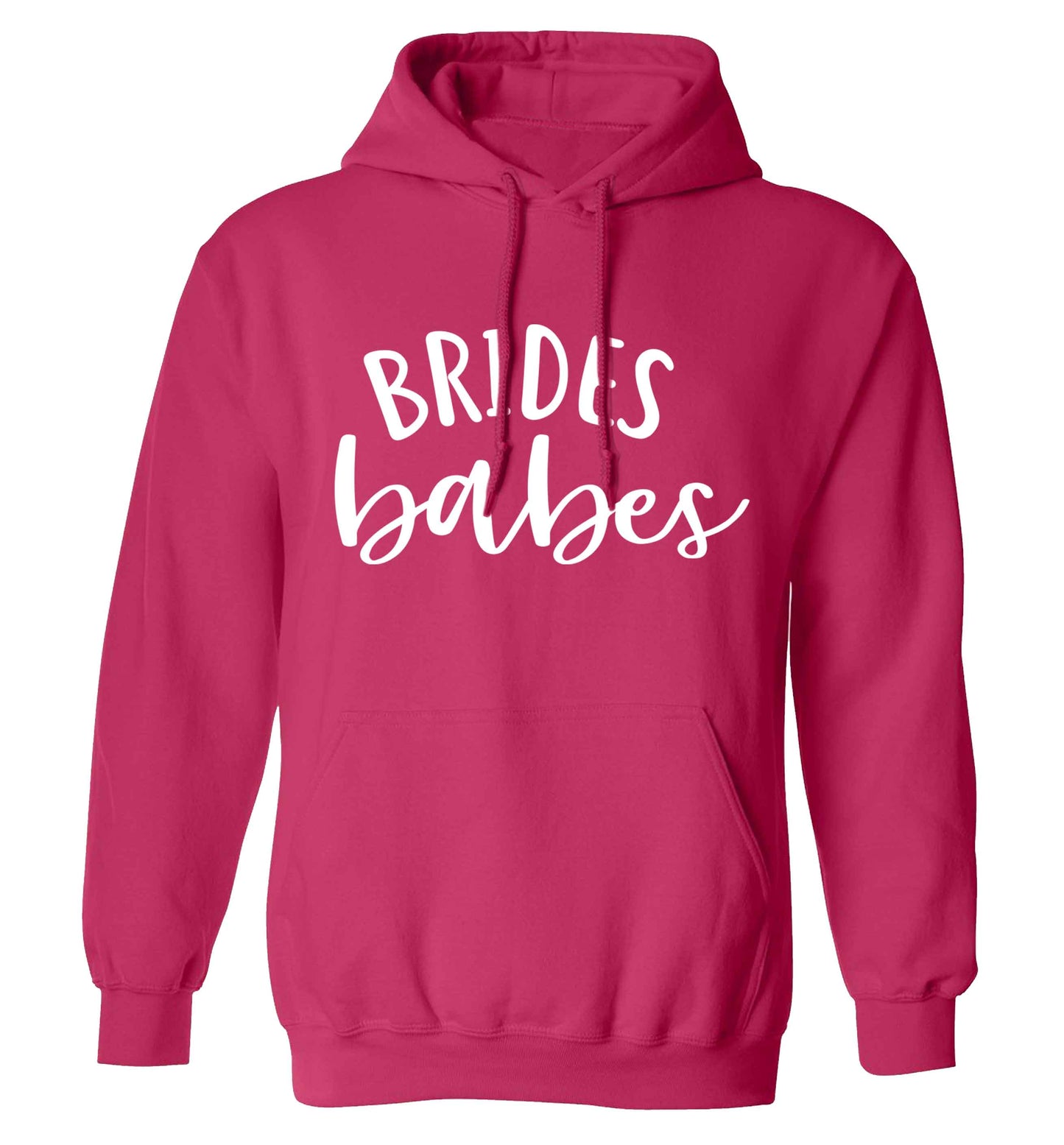 Brides Babes adults unisex pink hoodie 2XL