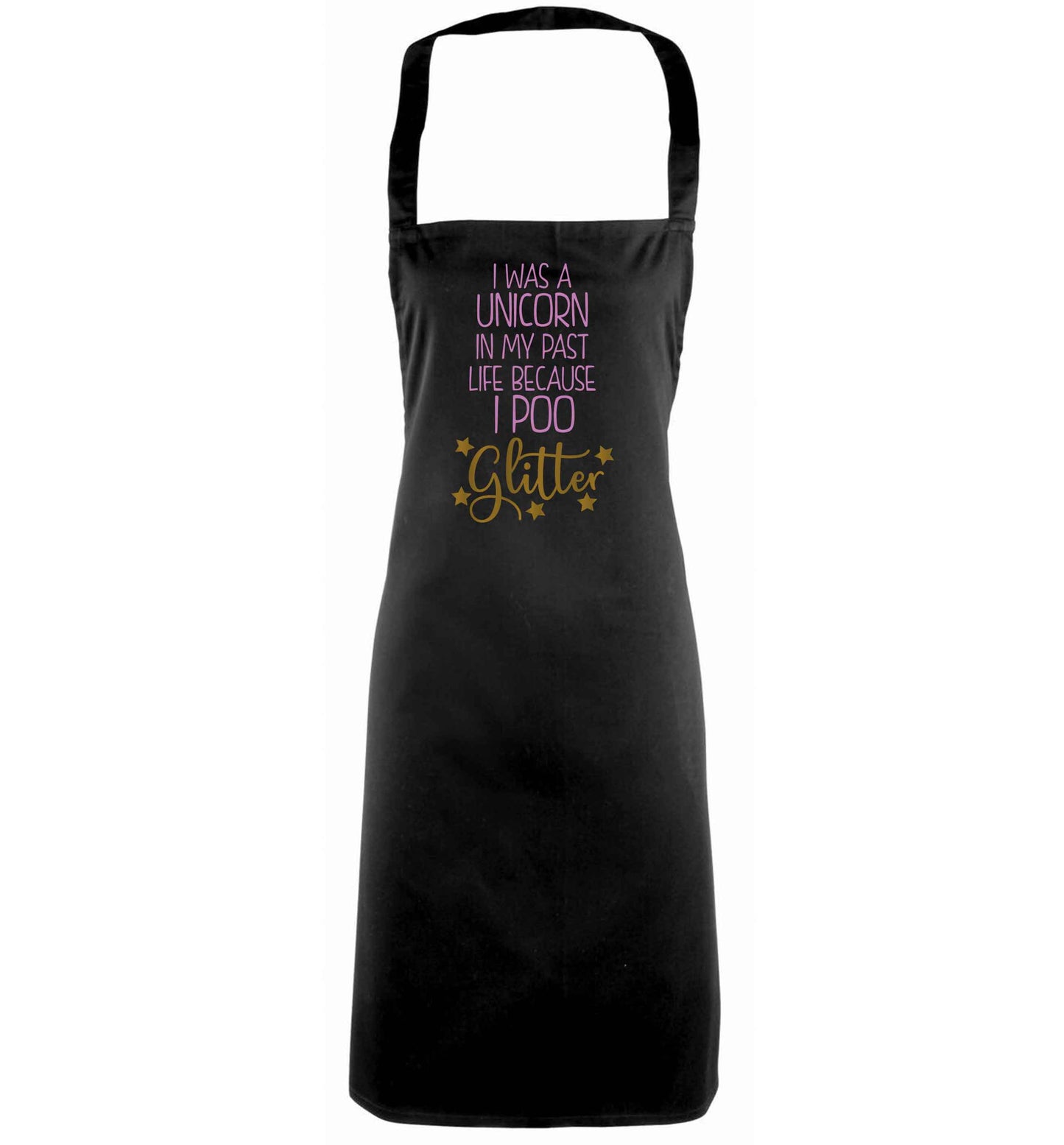 I was a unicorn in my past life because I poo glitter black apron