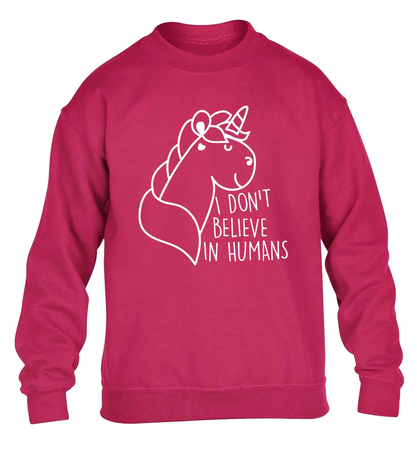 I don't believe in humans children's pink sweater 12-13 Years