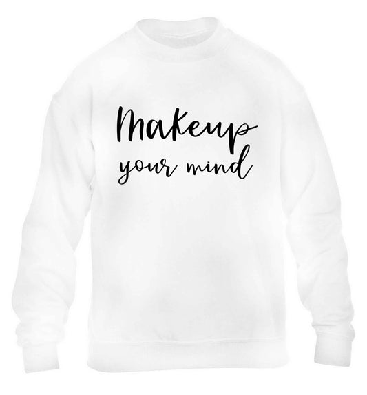 Makeup your mind children's white sweater 12-13 Years