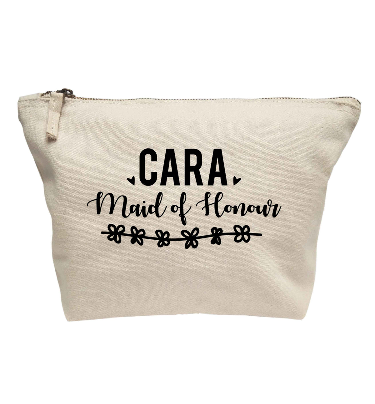 Personalised maid of honour | makeup / wash bag