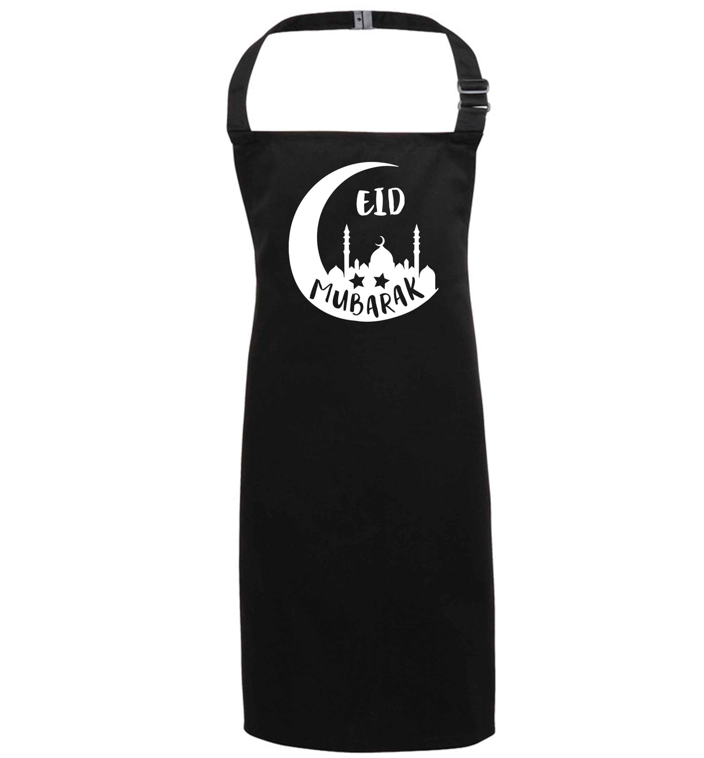 Eid mubarak black apron 7-10 years
