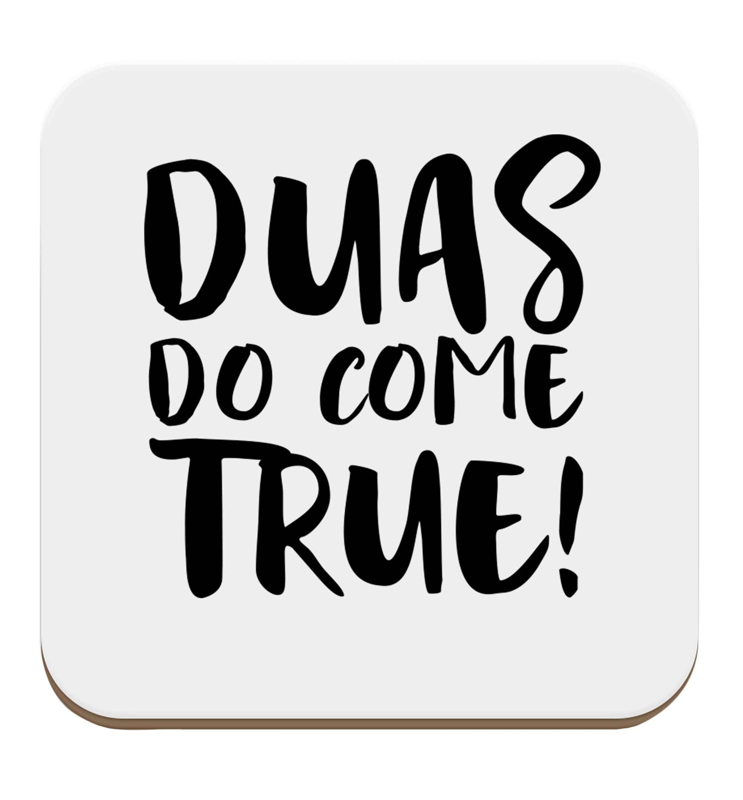 Duas do come true set of four coasters